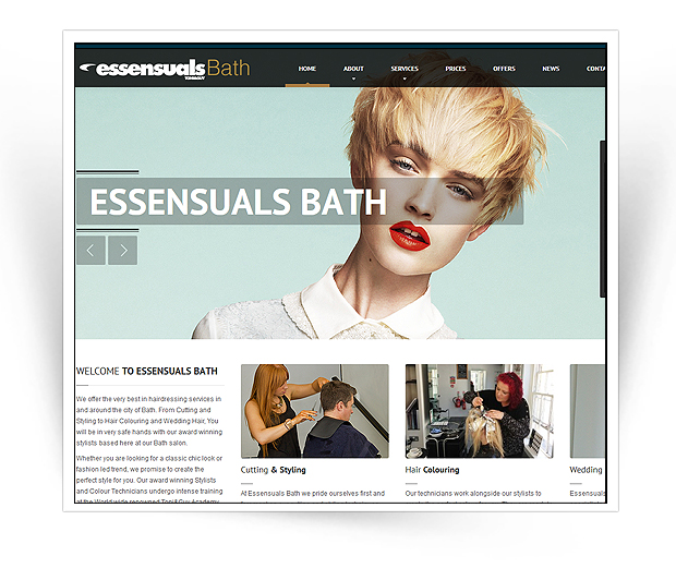 essensuals bath website